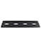 JCBIZ 2pcs Black 6 Heavy Duty Mending Plate Flat Straight Metal Steel Repair Fixing Bracket Connector