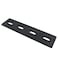 JCBIZ 2pcs Black 6 Heavy Duty Mending Plate Flat Straight Metal Steel Repair Fixing Bracket Connector