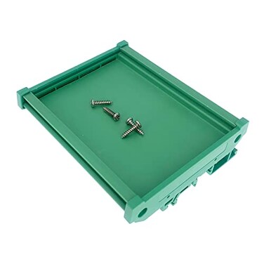Jienk PCB DIN Rail Mount Carrier Circuit Board Mounting Holder for 35mm Wide DIN Rail PCB 70mm72mm