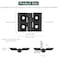 JiGiU 4PCS Zinc Alloy Hinge M4 2020 Aluminum Profile Extrusion Hinges for 2020 6mm Aluminum Profile Flexible Folding Hinge with Groove Stone Screws for DIY 3D Printer FrameBlack