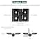 JiGiU 4PCS Zinc Alloy Hinge M4 2020 Aluminum Profile Extrusion Hinges for 2020 6mm Aluminum Profile Flexible Folding Hinge with Groove Stone Screws for DIY 3D Printer FrameBlack