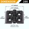 KOOTANS 4 Sets Alloy Hinges for 2020 Series 6mm TSlot Aluminum Extrusion Profile 3D Printer Frame