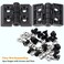 KOOTANS 4 Sets Alloy Hinges for 2020 Series 6mm TSlot Aluminum Extrusion Profile 3D Printer Frame