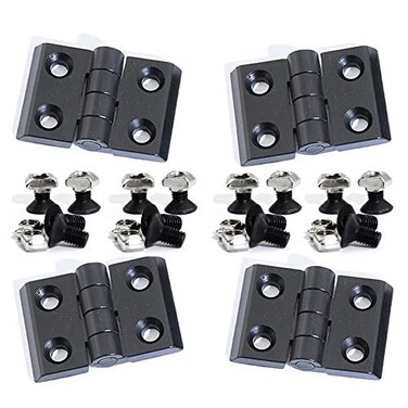 KOOTANS 4 Sets Alloy Hinges for 2020 Series 6mm TSlot Aluminum Extrusion Profile 3D Printer Frame