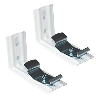 Cutelec L Bracket 4pcs 376mm Length White Color for Vertical Blinds with Headrail Width 11238mm Outside Mounting Bracket Clips