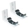Cutelec L Bracket 4pcs 376mm Length White Color for Vertical Blinds with Headrail Width 11238mm Outside Mounting Bracket Clips
