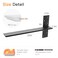 LEOPO 22 Lx25 W 2 Pack Free Hanging T Shelf Bracket 38 Thick Countertop Support Brackets Heavy Duty Knee Wall Hidden Floating Countertop Bracket for Cabinets washbasin Bench Seats Vanities