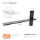 LEOPO 22 Lx25 W 2 Pack Free Hanging T Shelf Bracket 38 Thick Countertop Support Brackets Heavy Duty Knee Wall Hidden Floating Countertop Bracket for Cabinets washbasin Bench Seats Vanities