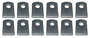 METAL MAGERY Metal Magery Weld On Steel Flat Tab Brackets 1 X 112 X 18 Weld Tab Pack of 12