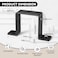 NOORSUMD NOORSUND 3 Pcs 4x4 Strap Post Ties Heavy Duty Fence Post Brackets with Black Powder Coated 4x4 Post Brackets for Wood Post Beam and Gazebo Mounting Brackets Thickness 2mm