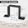 NOORSUMD NOORSUND 3 Pcs 4x4 Strap Post Ties Heavy Duty Fence Post Brackets with Black Powder Coated 4x4 Post Brackets for Wood Post Beam and Gazebo Mounting Brackets Thickness 2mm