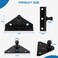 Ojtrtdr 4PCS 10mm Ball Stud Brackets Premium Gas Strut Mounting Bracket Ball Stud Mounting Brackets for Lift Supports Shocks Spring Prop Gas Strut Mount Lifting Bracket