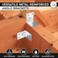 OMIdeas OMIDEAS 15 Pack Corner Brackets 157 x 157 x 157 Reinforced Angle Metal Braces for Wood Timber Galvanized Steel LShape Connecting Joining Repair Connectors