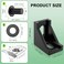 PETOX 20 Set Black 4040 Series Aluminum Extrusion Profile Connector Includes 1pc Wrench 20pcs 3540 Corner Bracket 40pcs M8 TSlot Sliding Nuts and Hex Screw Bolt for 20S Aluminum Rail Accessories