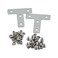 PZRT Aluminum Profile Connector Bracket Set2Pcs T Shape Connector 8Pcs M5 TSlot Nuts 8Pcs M5x8mm Hex Socket Cap Screw Boltfor 6mm Slot 2020 Series Aluminum Profile