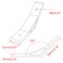 QIJINTRID 4Sets 1010 Aluminum Extrusion 135 Degree Bracket4pcs 135 Degree Corner Bracketswith 8pcs Sliding T Nuts and Screws for 10 Series Extruded Aluminum Rail AccessoriesSilver