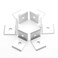 Qjaiune 10Pcs 4040 Inside Corner Brackets Silver Aluminum Extrusion Brackets with Slot 8mm
