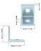 QWORK 10Pack Heavy Duty LShaped Connector Brackets 2 Hole Compatible with All 158 Strut Channels 12 Bolt Hole 90 Degree Angle Electrogalvanized Carbon Steel