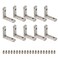 Rannb T Slot Inside Corner Brackets LShape Interior Corner Connector with Screws for 1515 Series Aluminum Extrusion Profile 10pcs