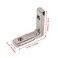 Rannb T Slot Inside Corner Brackets LShape Interior Corner Connector with Screws for 1515 Series Aluminum Extrusion Profile 10pcs