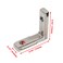 Rannb T Slot Inside Corner Brackets LShape Interior Corner Connector with Screws for 1515 Series Aluminum Extrusion Profile 10pcs