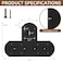 Rasugarlary 2 Pcs 157x108 T Post Bracket T Flat Mending Plate with 3mm Thickness for Wood T Joining Brackets Connecting Brackets with Screws for Repair Wood Furniture