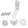 Rierdge 20 Pcs White Corner Brace L Bracket 19 x 19 x 073 50 x 50 x 15mm Iron Right Angle Brackets Metal Joint Right Angle Bracket for Tables Furniture Shelves with Screws