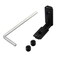 Rierdge 20pcs 2020 Series T Slot LShape Interior Inside Corner Connector Joint Bracket with M5 Screws and Wrench for 6mm T Slot Aluminum Extrusion Profile Black