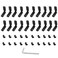 Rierdge 20pcs 2020 Series T Slot LShape Interior Inside Corner Connector Joint Bracket with M5 Screws and Wrench for 6mm T Slot Aluminum Extrusion Profile Black