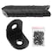 Rierdge 32 Pcs Black Corner Brace L Bracket 20mm Stainless Steel Right Angle Brackets Metal Joint Right Angle Bracket for Wood Furniture Shelves with Screws 34 Inch Black