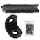 Rierdge 32 Pcs Black Corner Brace L Bracket 20mm Stainless Steel Right Angle Brackets Metal Joint Right Angle Bracket for Wood Furniture Shelves with Screws 34 Inch Black