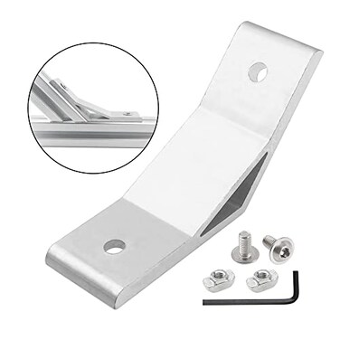 Rrina 8Pcs 135 Degree Angle Aluminum Profile Corner Bracket Joint Braces Connectors with Screws TNuts 4040 Series
