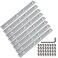 Rrina 8Pcs 2020 Series Aluminum Profile Straight Line Connector for T Slot 6mm Joint Bracket Extrusion Connect Parts Length 4 Inch