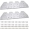 SeekLiny 2020 Aluminum Extrusion Connector Bracket Set Included 8PCS Joint Plates1Pcs M3 Wrench40Pcs M5 TSlot Nuts and 40Pcs M5x8mm Hex Socket Cap Screw for 2020 Series Aluminum Profile 3D Printer