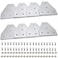 SeekLiny 2020 Aluminum Extrusion Connector Bracket Set Included 8PCS Joint Plates1Pcs M3 Wrench40Pcs M5 TSlot Nuts and 40Pcs M5x8mm Hex Socket Cap Screw for 2020 Series Aluminum Profile 3D Printer