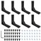 SeekLiny 8Pcs 2020 Corner Brackets Set with 32Pcs M5 T Slot Nuts 32Pcs M5x12mm Hex Socket Cap Screw and 1Pcs M3 Wrench for 2020 Series Aluminum Extrusion Profile
