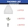 SeekLiny Seekliny 8pcs 3030 Brackets T Plate Connector Joint Plate T Slot Hardware V Slot Accessories 3030 Aluminum Extrusion Bracket Silver