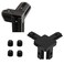 SeekLiny Black 12Pcs 2020 3 Way Corner Brackets Connector Set with 48Pcs M4 Screw and 1Pc M2 Wrench for 2020 Series Aluminum Extrusion Profile