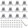 SeekLiny Silver 12Pcs 2020 3 Way Corner Brackets Connector Set with 48Pcs M4 Screw and 2Pcs M2 Wrench for 2020 Series Aluminum Extrusion Profile