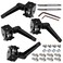 Socpuro 4 Sets 2020 Series Aluminum Extrusion Profile Connector 180 Adjustable Flexible Pivot Joint Bracket with Handles M6 x 10 Thread Tap Bits Black