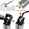 Socpuro 4 Sets 2020 Series Aluminum Extrusion Profile Connector 180 Adjustable Flexible Pivot Joint Bracket with Handles M6 x 10 Thread Tap Bits Black