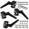 Socpuro 4 Sets 2020 Series Aluminum Extrusion Profile Connector 180 Adjustable Flexible Pivot Joint Bracket with Handles M6 x 10 Thread Tap Bits Black