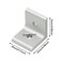 Tsnamay 2020 Inside Corner Bracket for 2020 Aluminum Extrusion Profile with Slot 20 Pcs