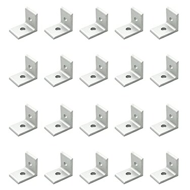 Tsnamay 2020 Inside Corner Bracket for 2020 Aluminum Extrusion Profile with Slot 20 Pcs