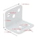 Tsnamay 90 Degree L Shaped White Right Angle Bracket Corner Brace Support with Screws28x28x34X2mmLWHTPack of 10