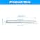 Unlorspy 8 Pcs Adjustable Flat Mending Plate with Slot 155mm61 Inch Straight Adjustable Corner Braces Stainless Steel Flat Brace Brackets for Wood Furniture Holder Silver