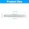 Unlorspy 8 Pcs Adjustable Flat Mending Plate with Slot 155mm61 Inch Straight Adjustable Corner Braces Stainless Steel Flat Brace Brackets for Wood Furniture Holder Silver