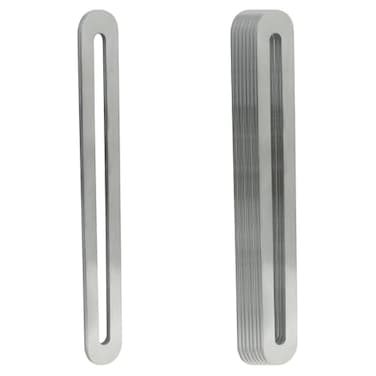 Unlorspy 8 Pcs Adjustable Flat Mending Plate with Slot 155mm61 Inch Straight Adjustable Corner Braces Stainless Steel Flat Brace Brackets for Wood Furniture Holder Silver