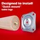 Waddell WADDELL Furniture Leg Mounting Bracket 1 Count Angle Top Plate 18G Steel Quick Mount Table Leg Attachment Hardware w 78 Flare DIY Home Projects Made Easy Compatible w Bolt Hanger Legs