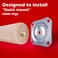 Waddell WADDELL Furniture Leg Mounting Bracket 1 Count Angle Top Plate 18G Steel Quick Mount Table Leg Attachment Hardware w 78 Flare DIY Home Projects Made Easy Compatible w Bolt Hanger Legs